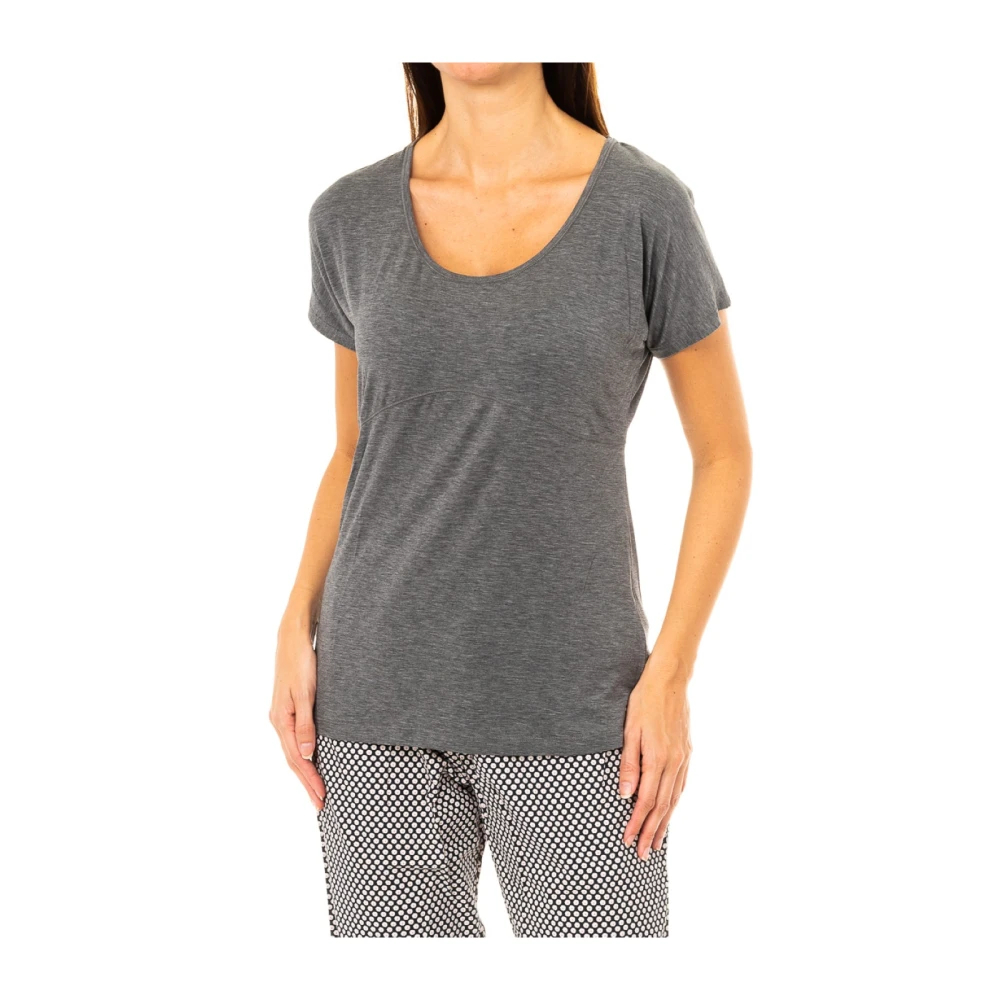 Tommy Hilfiger Women's Gray T-Shirts Large