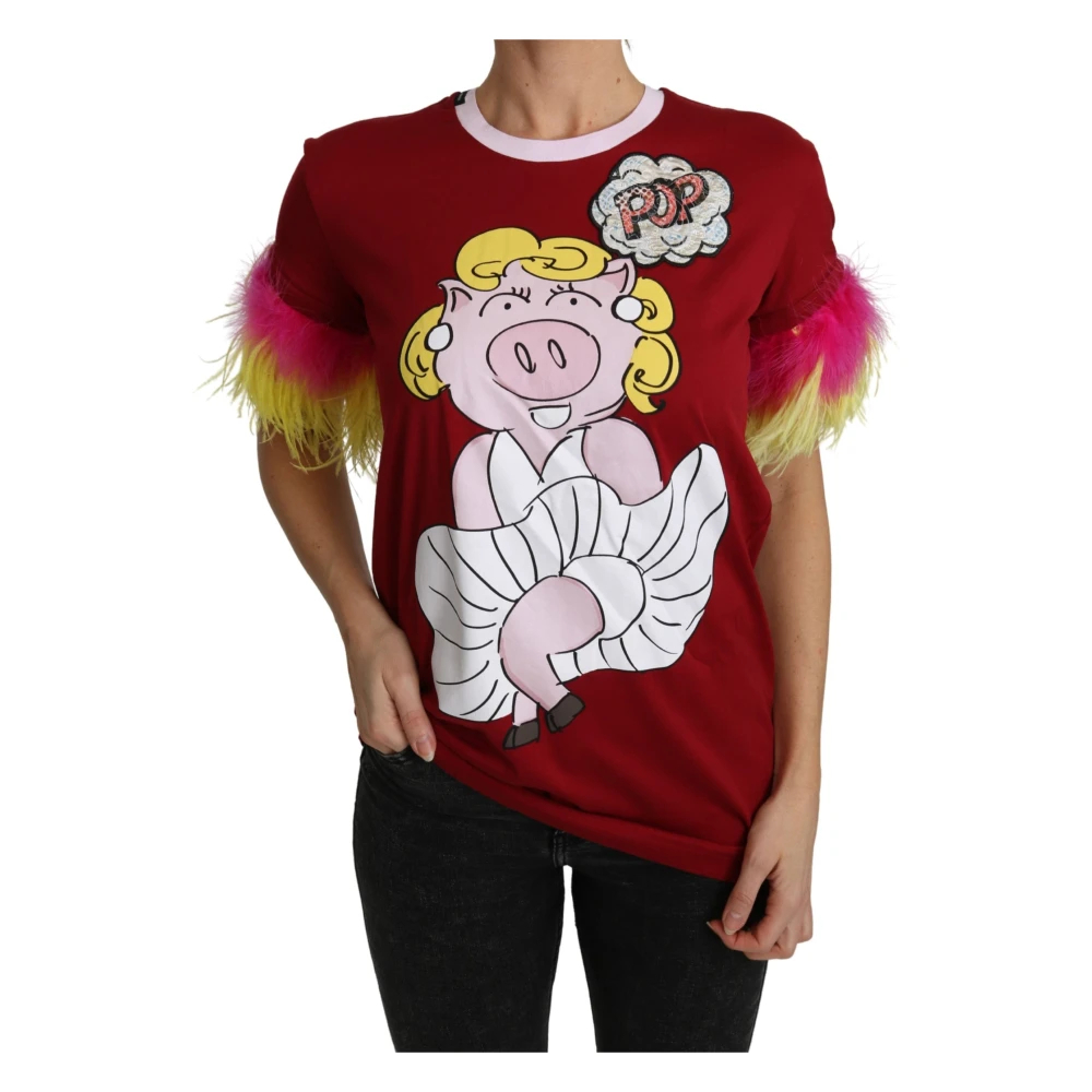 Dolce & Gabbana Women's Red T-Shirts 3XS
