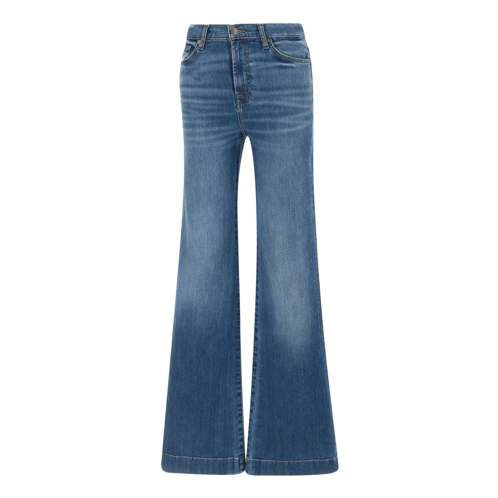 7 For All Mankind Women's Blue Flared Jeans W29