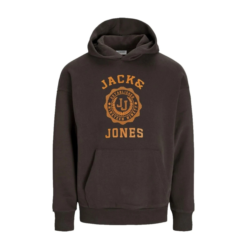 Jack & Jones Men's Brown Hoodies Small
