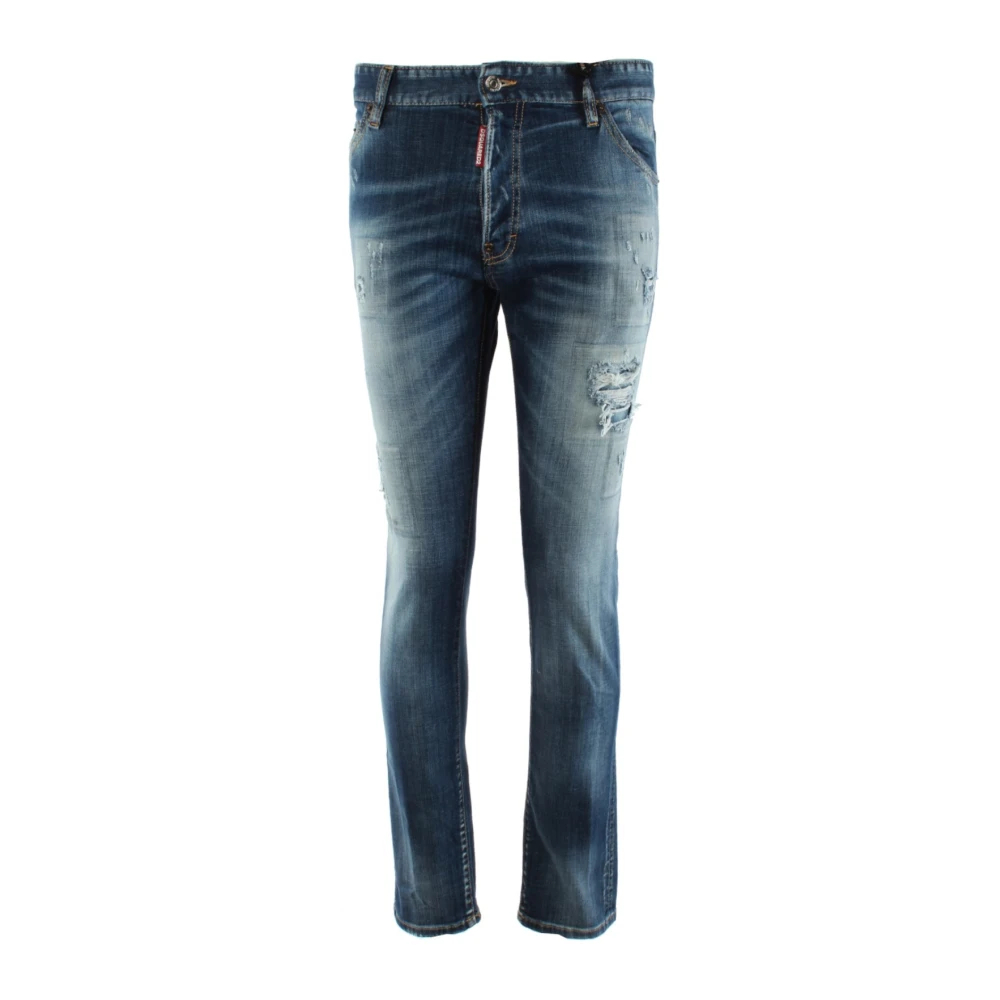 Dsquared2 Men's Blue Slim-Fit Jeans Medium