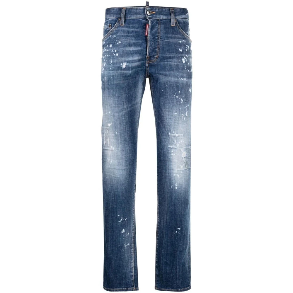 Dsquared2 Men's Blue Slim-Fit Jeans Medium