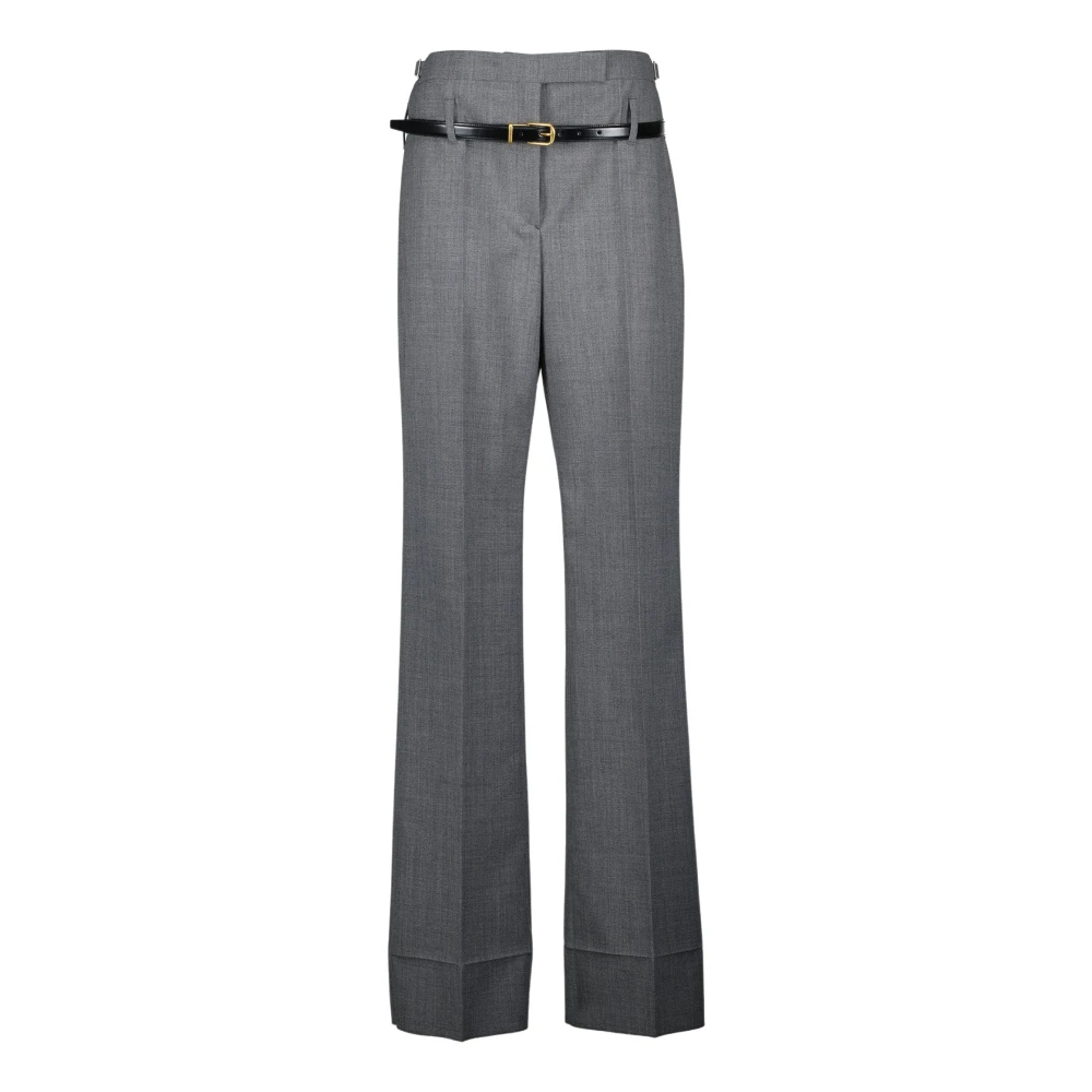 Prada Women's Gray Wide Trousers 2XS