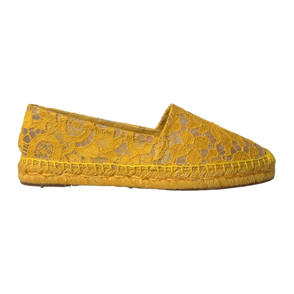 Dolce & Gabbana Women's Yellow Espadrilles Size 4 Uk