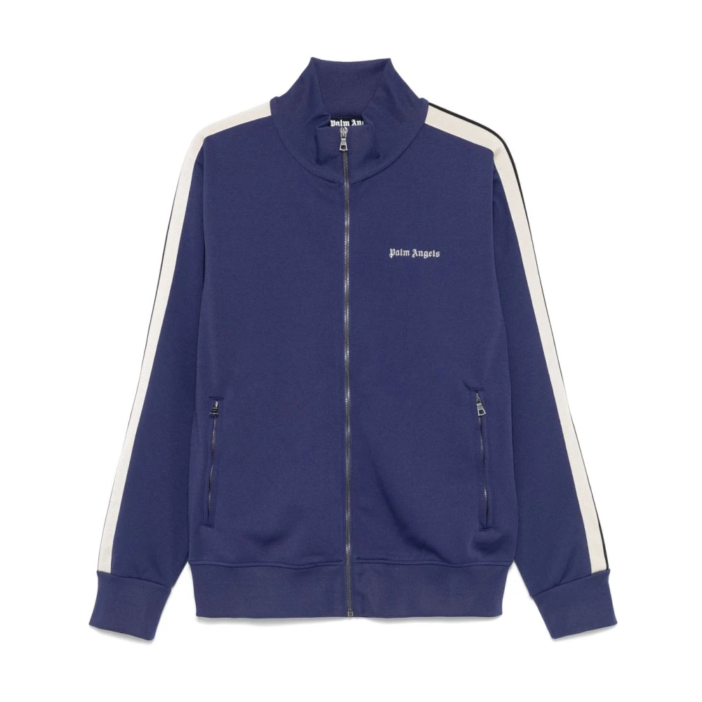 Palm Angels Men's Blue Zip-Throughs Large