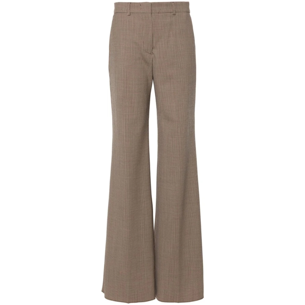 Sportmax Women's Beige Wide Trousers 2XS