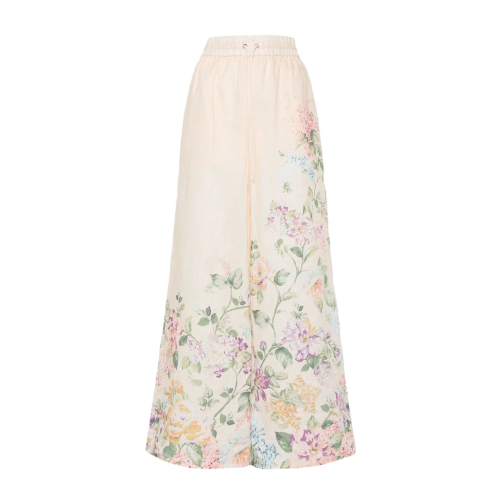 Zimmermann Women's Multicolor Wide Trousers Extra Small