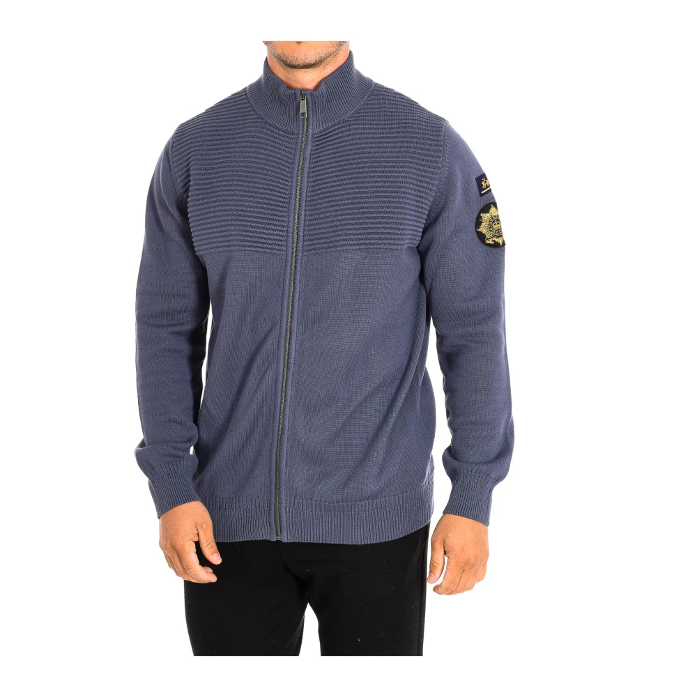 La Martina Men's Gray Zip-Throughs 2XL