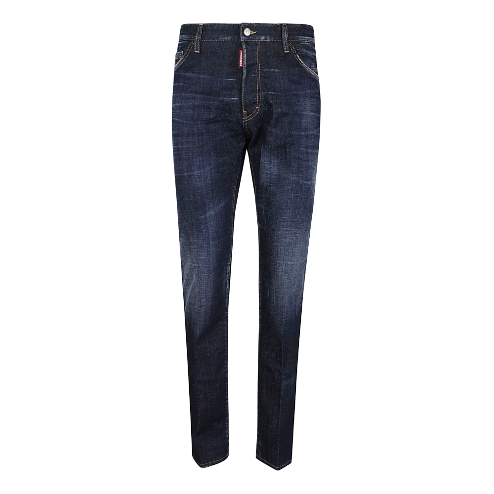 Dsquared2 Men's Blue Slim-Fit Jeans Medium