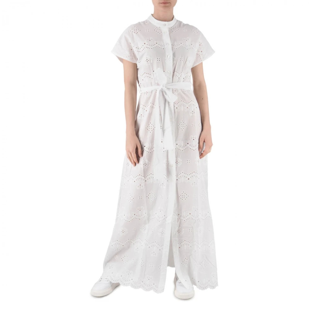 Mc2 Saint Barth Women's White Maxi Dresses Medium