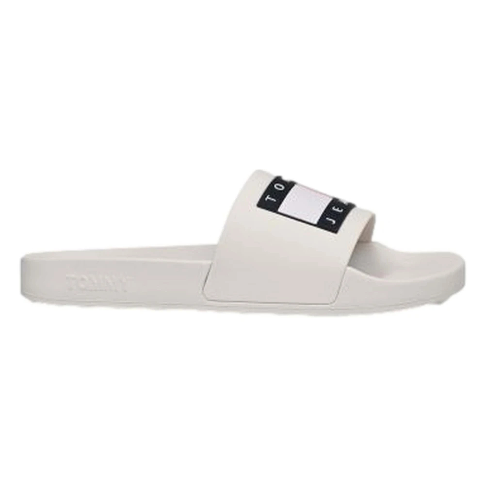 Tommy Jeans Women's White Sliders Size 7 Uk