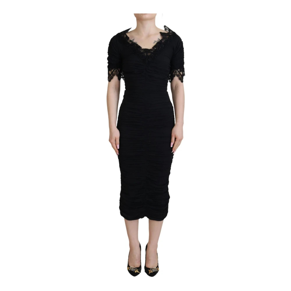 Dolce & Gabbana Women's Black Midi Dresses 3XS