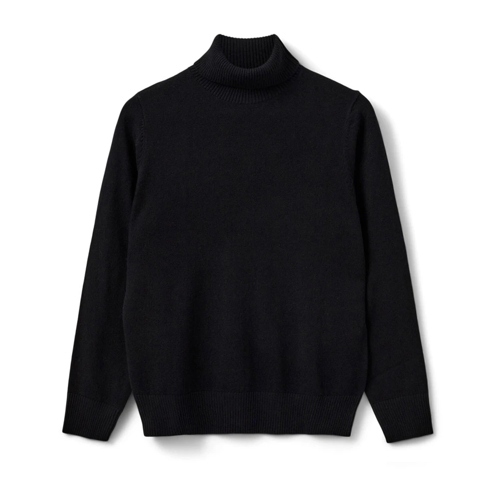 Sofie Schnoor Women's Black Turtlenecks Medium
