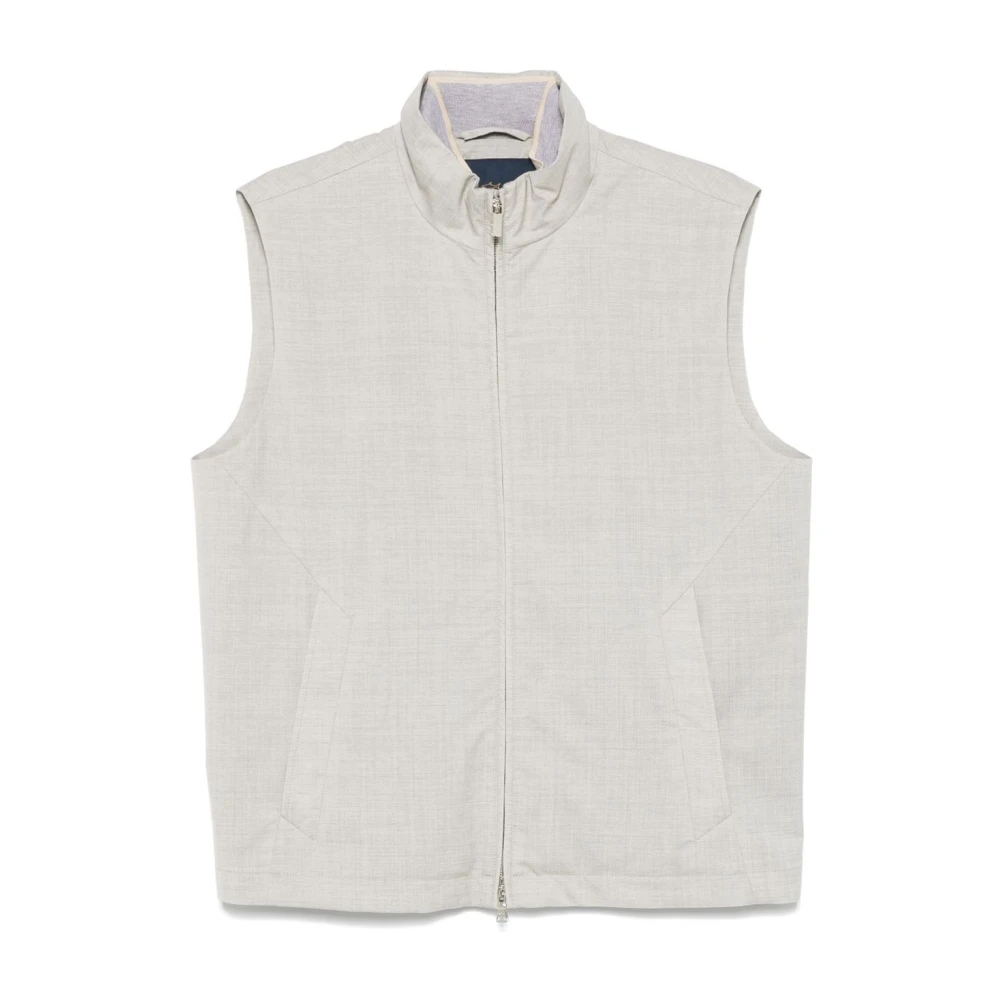 Paul & Shark Men's Gray Vests Extra Large