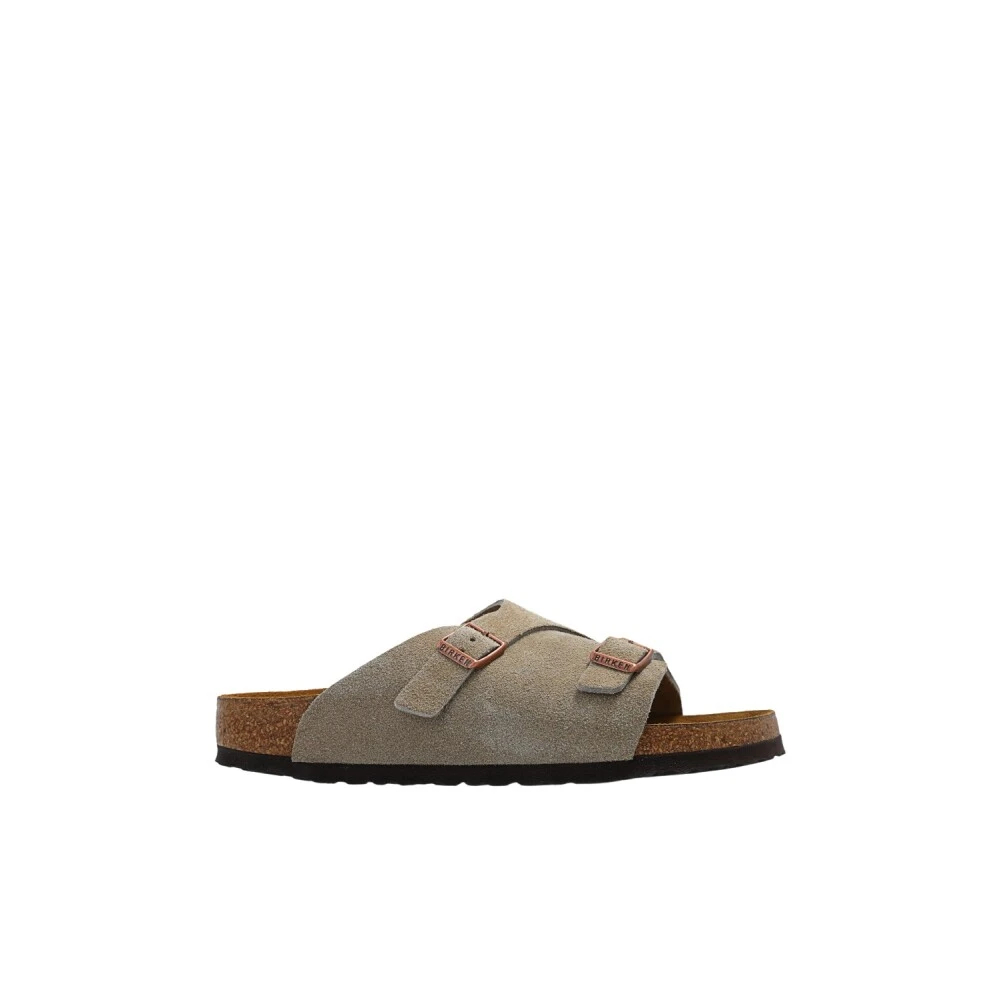 Birkenstock Women's Beige Sliders Size 10 Uk