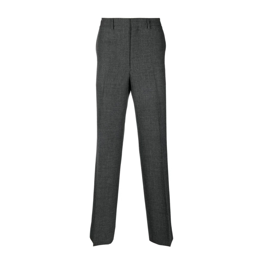 Prada Men's Gray Suit Trousers Medium
