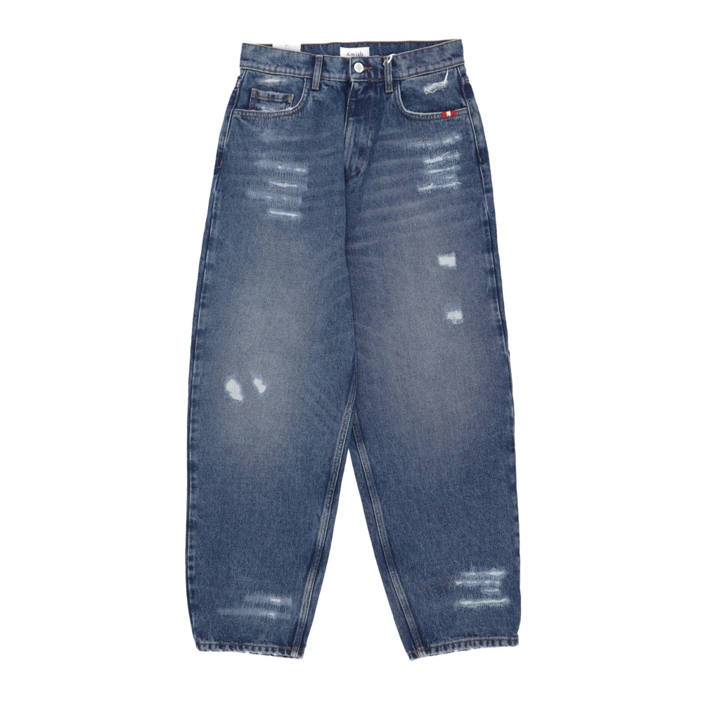 Amish Women's Blue Loose-Fit Jeans W28