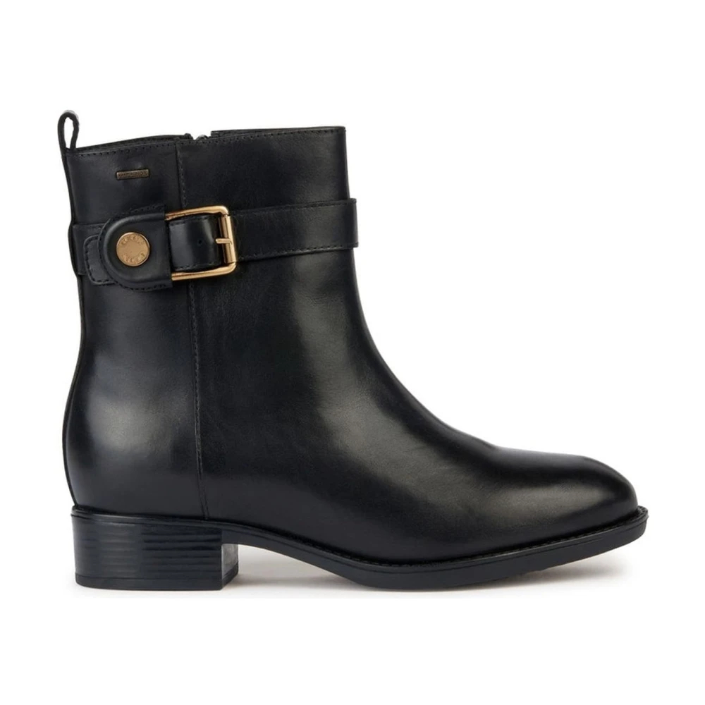 Geox Women's Black Ankle Boots Size 4 Uk