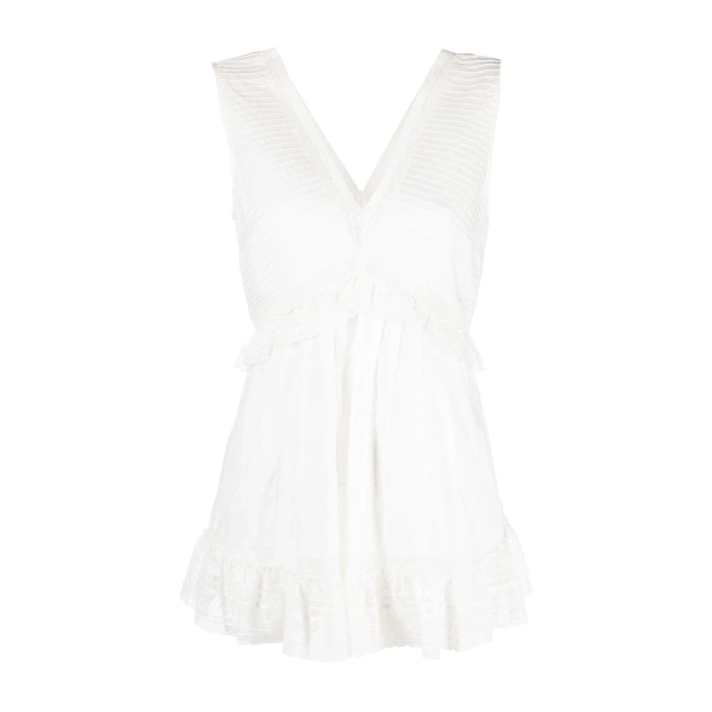 See By Chloé Women's White Sleeveless Tops Extra Small