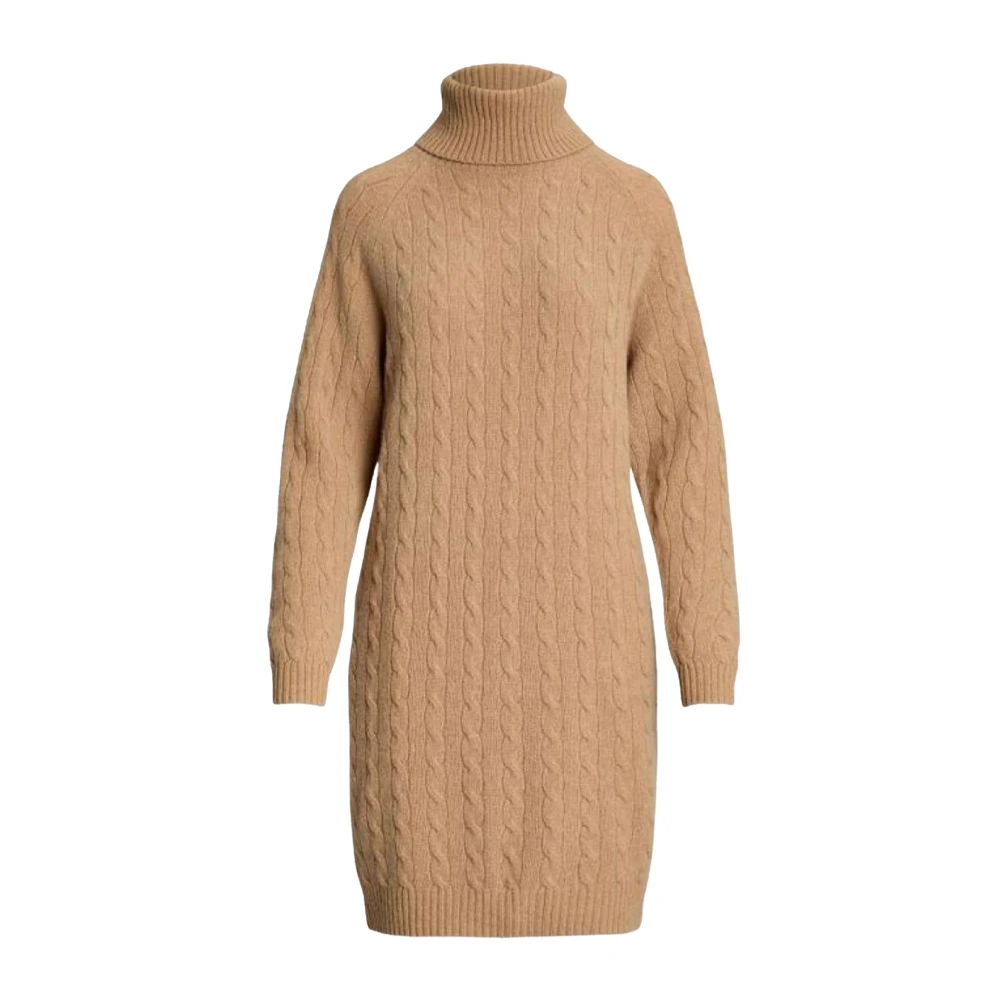 Ralph Lauren Women's Beige Knitted Dresses Small