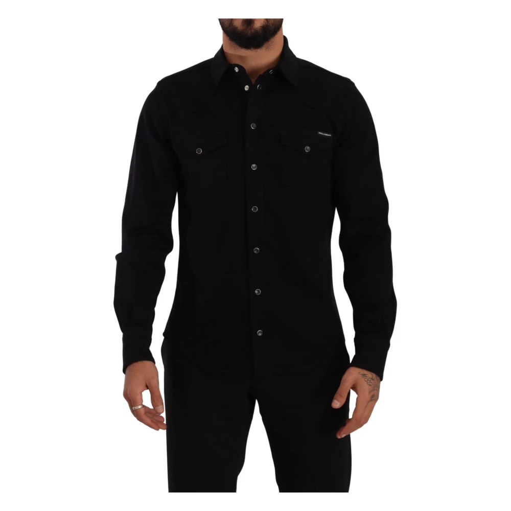 Dolce & Gabbana Men's Black Casual Shirts Medium