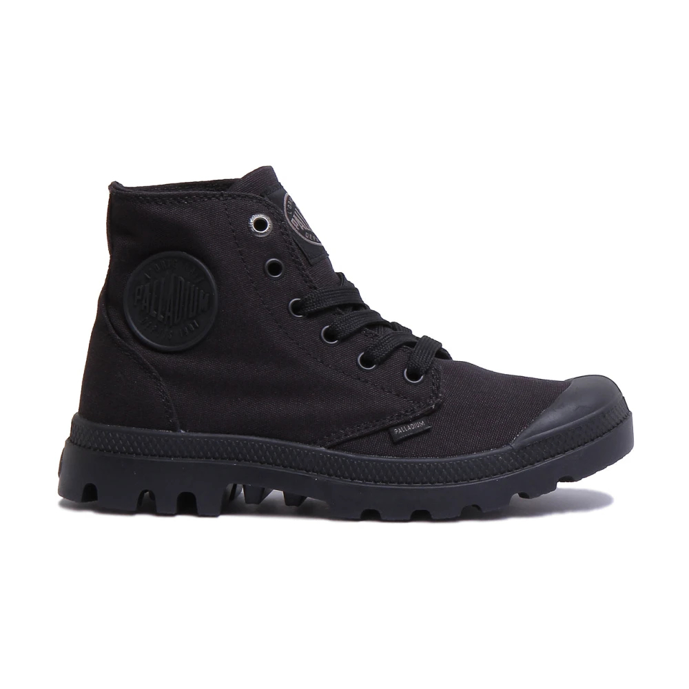 Palladium Men's Black Lace-Up Boots Size 8 Uk