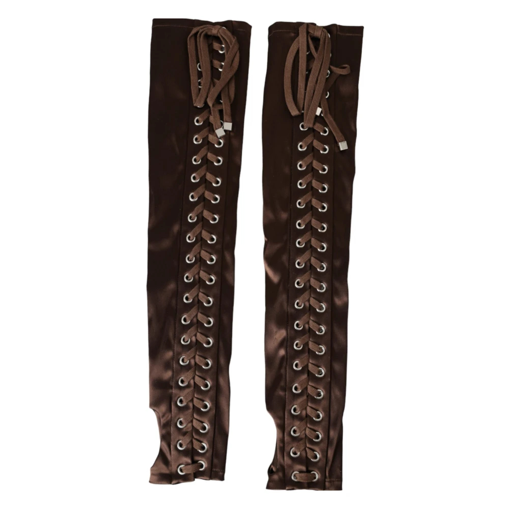 Dolce & Gabbana Women's Brown Gloves 7 In