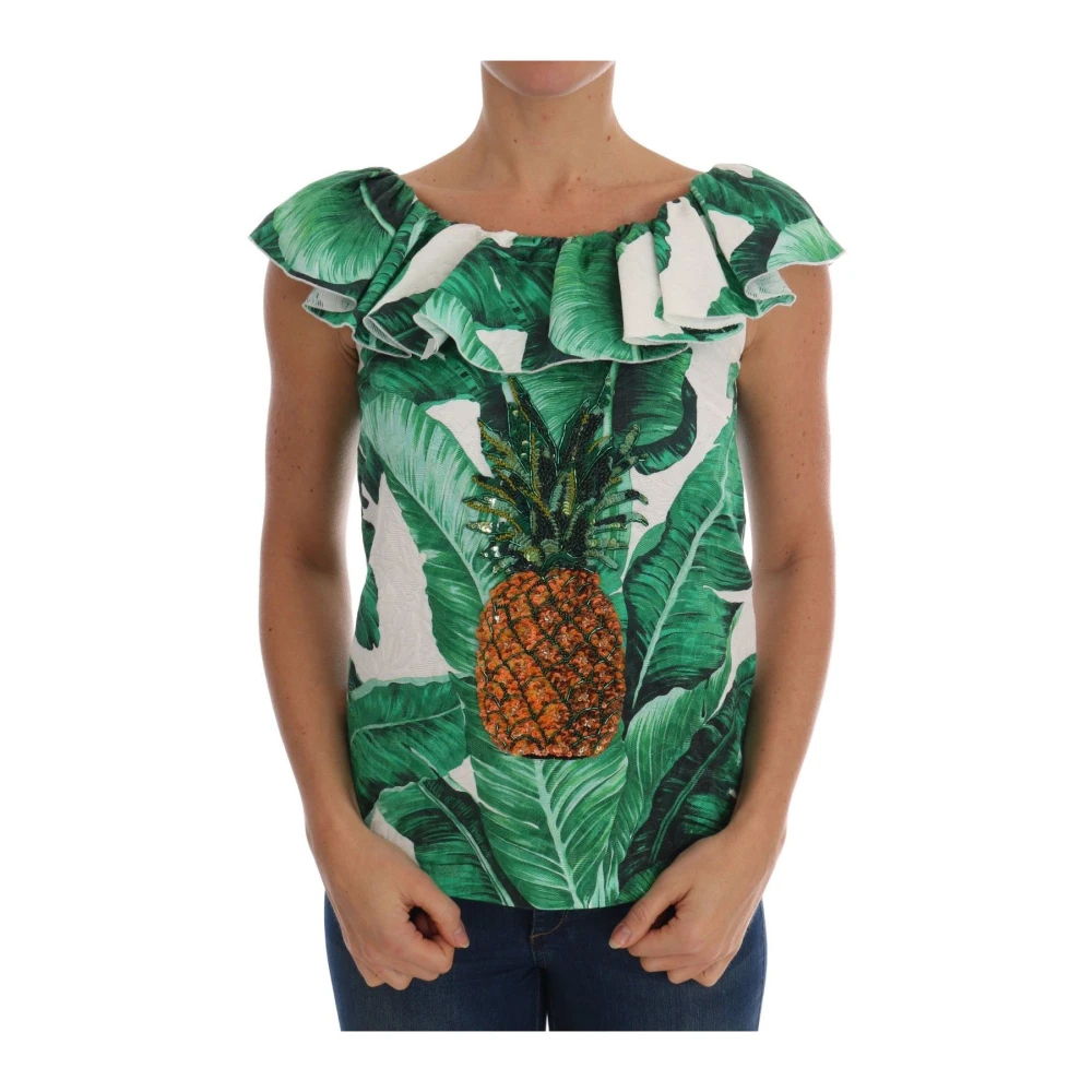Dolce & Gabbana Women's Green Blouses 3XS