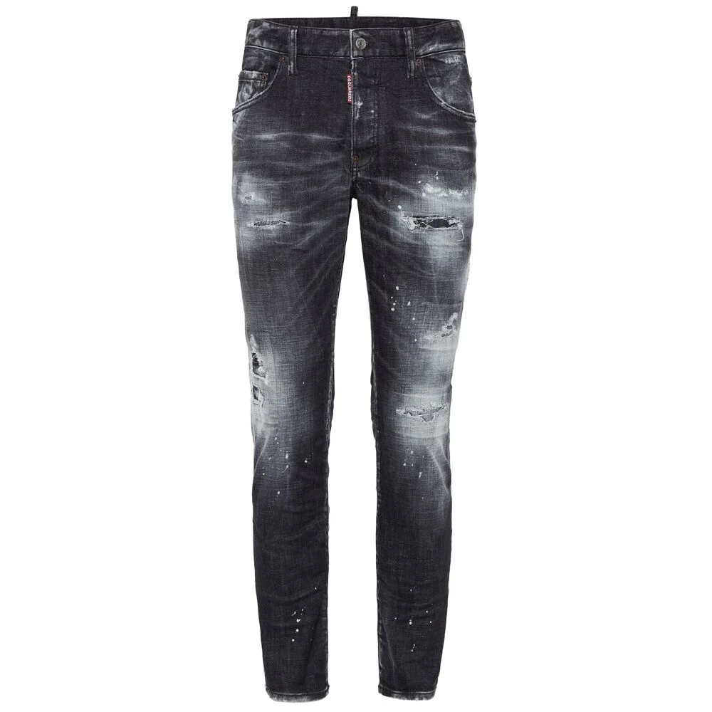 Dsquared2 Men's Black Slim-Fit Jeans 3XL