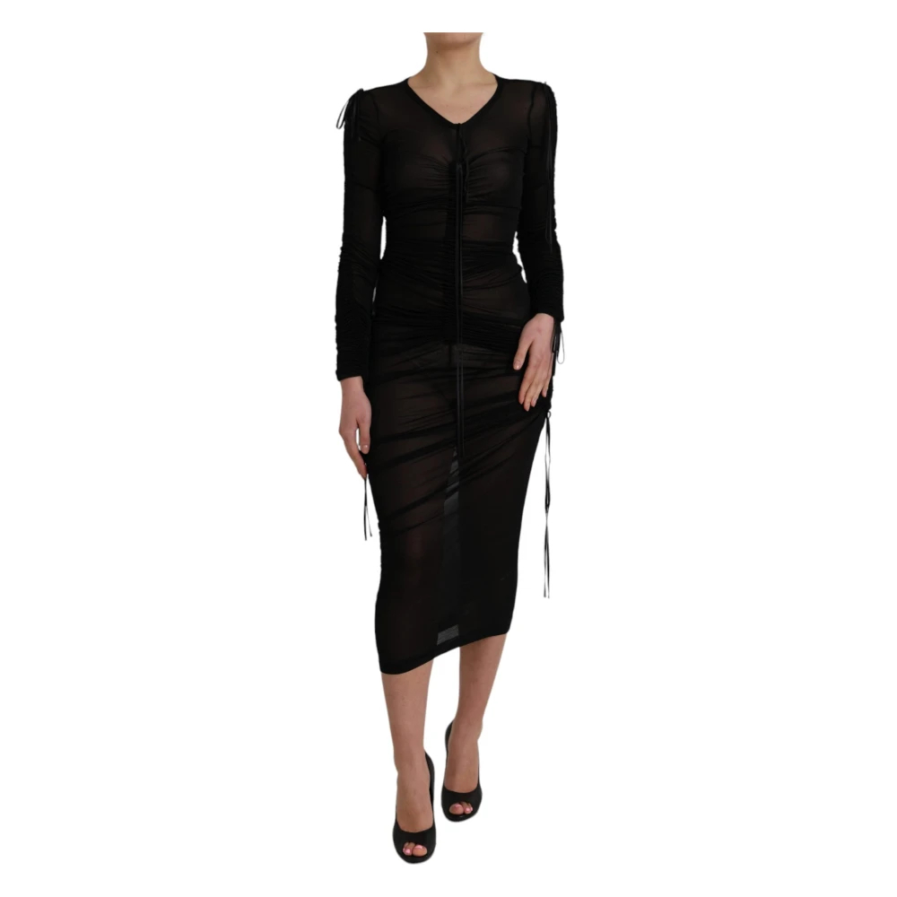 Dolce & Gabbana Women's Black Midi Dresses 3XS