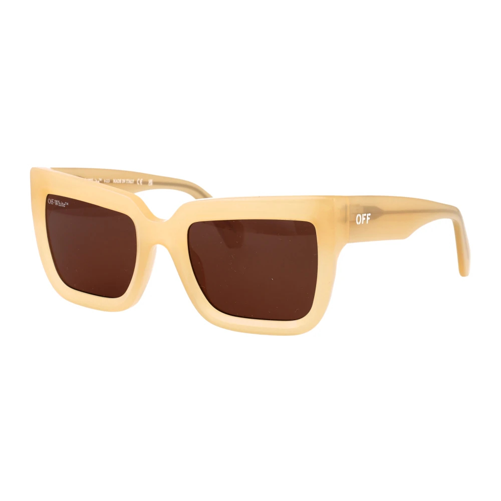 Off White Unisex Beige Sunglasses Medium