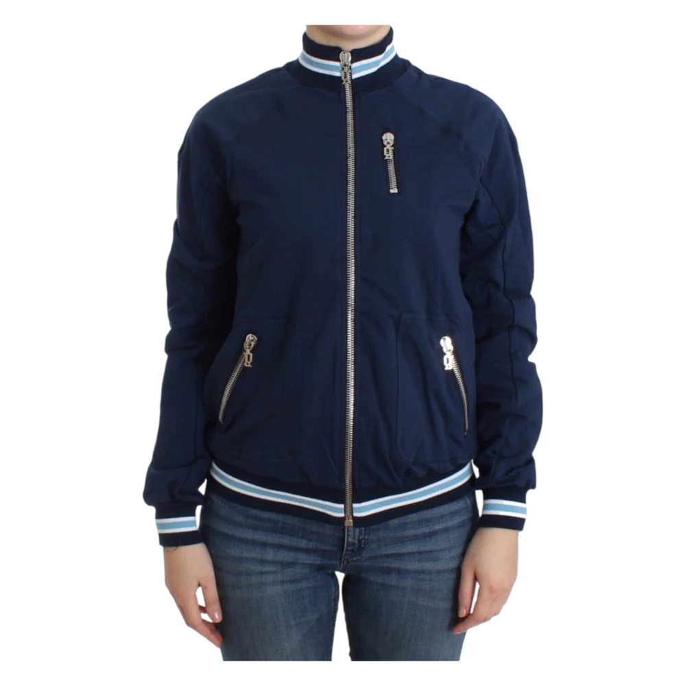 John Galliano Women's Blue Zip-Throughs 2XS