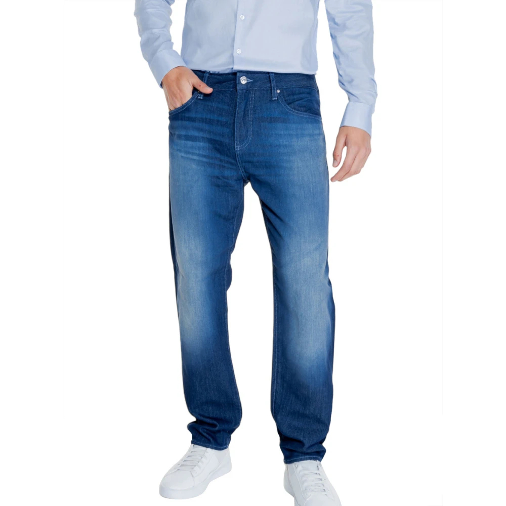 Emporio Armani Men's Blue Slim-Fit Jeans W40