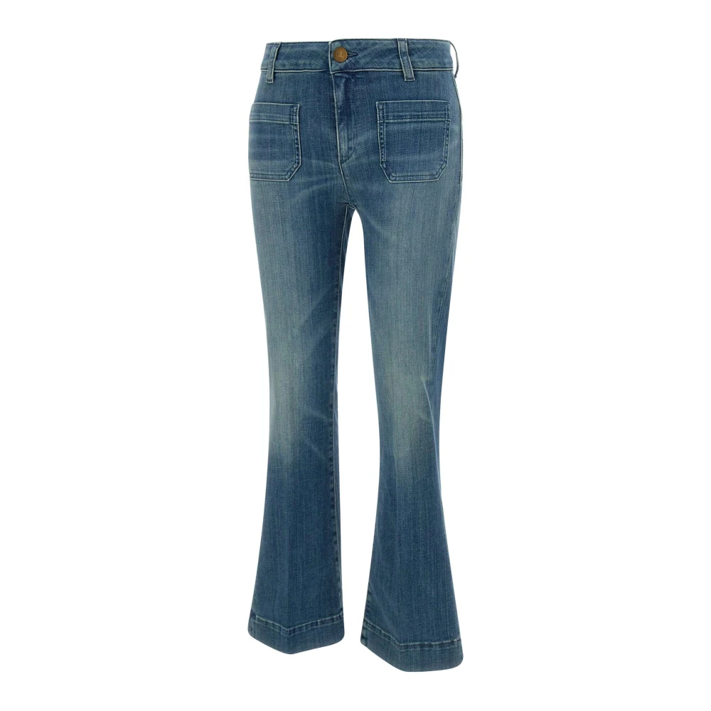 Seafarer Women's Blue Flared Jeans W27