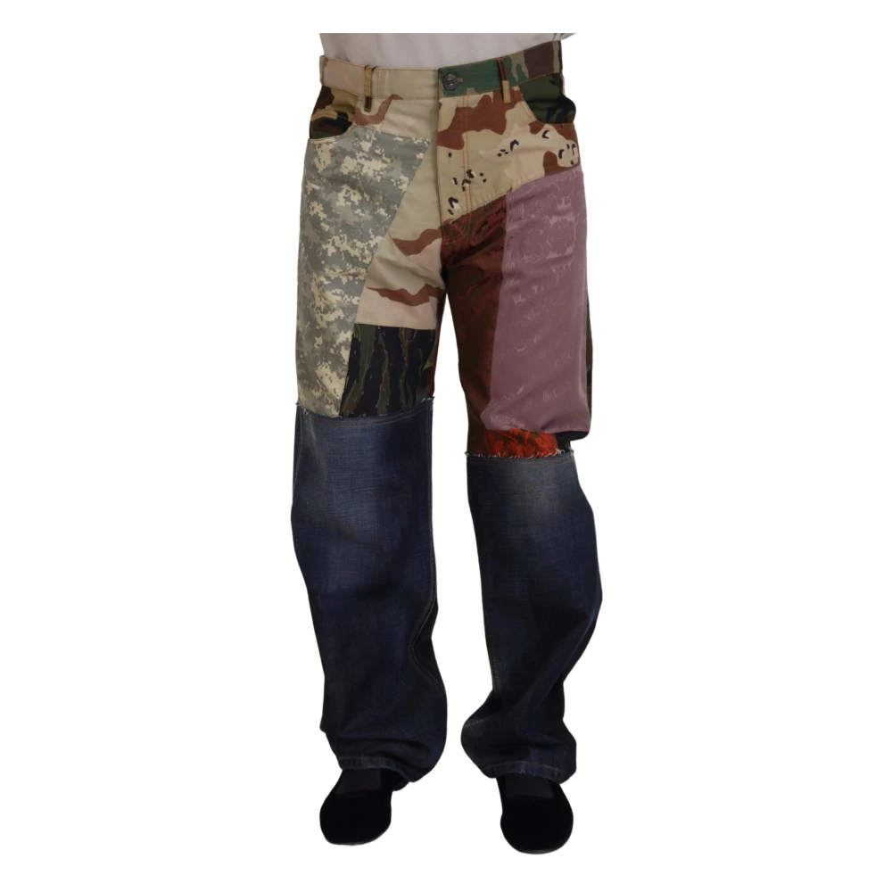 Dolce & Gabbana Men's Multicolor Loose-Fit Jeans Medium
