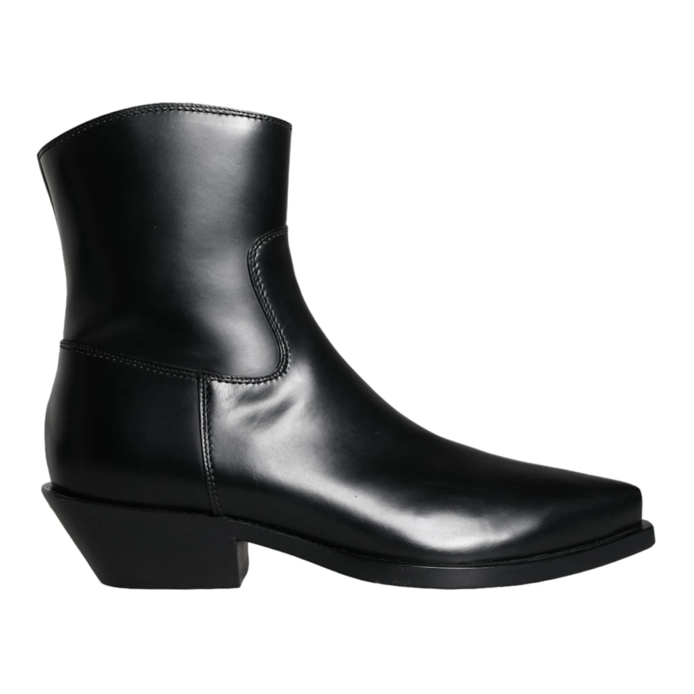 Dolce & Gabbana Women's Black Cowboy Boots Size 4 Uk