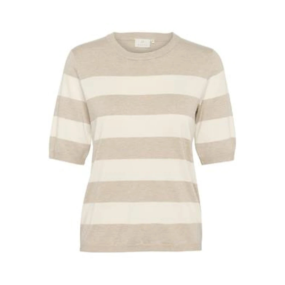 Kaffe Women's Gray Round-Neck Knitwear Extra Small