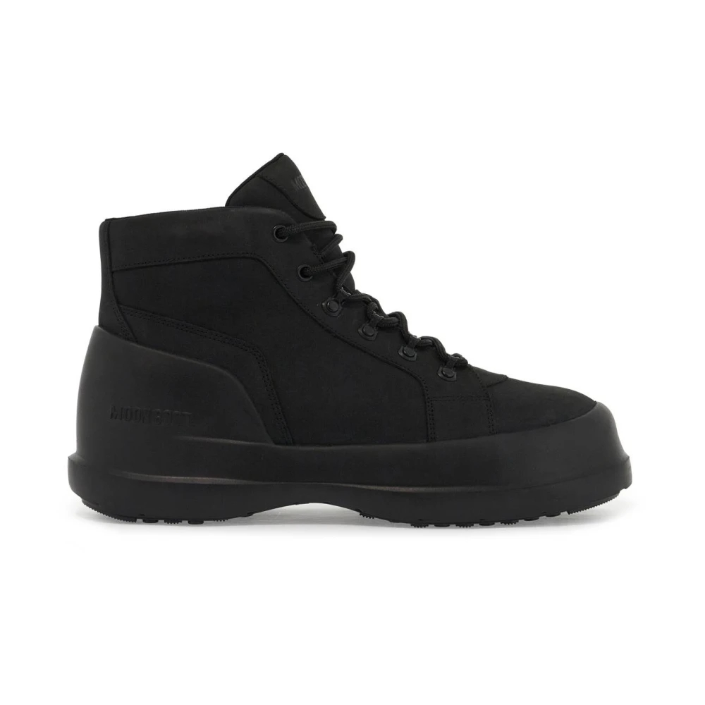 Moon Boot Men's Black Lace-Up Boots Size 8 Uk