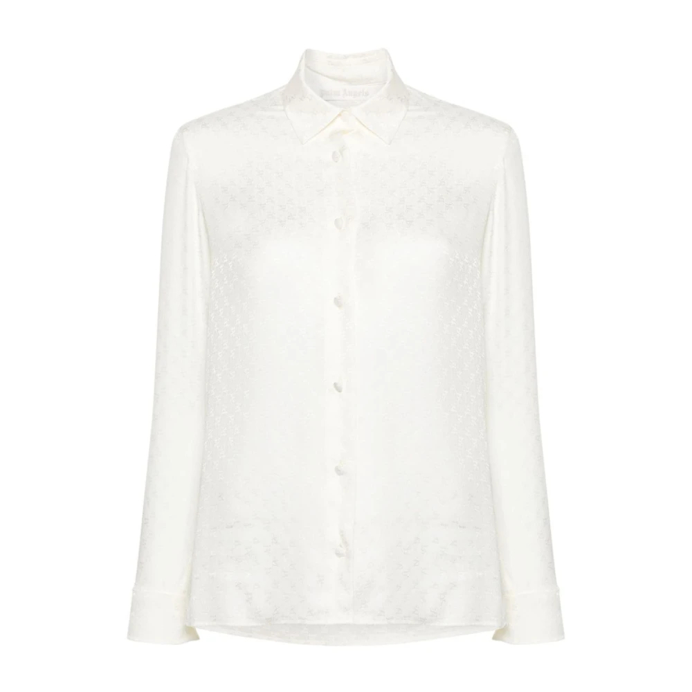 Palm Angels Women's White Shirts Extra Small
