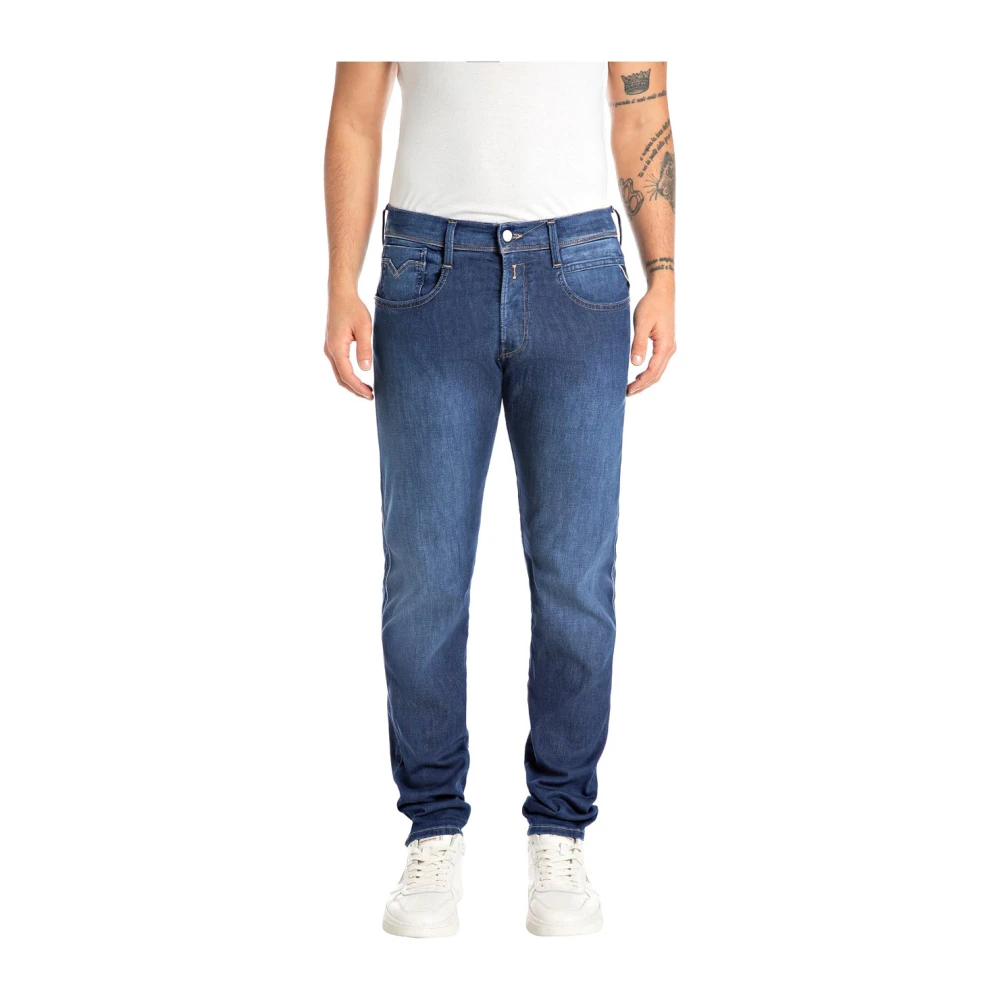 Replay Men's Blue Slim-Fit Jeans W36 L34