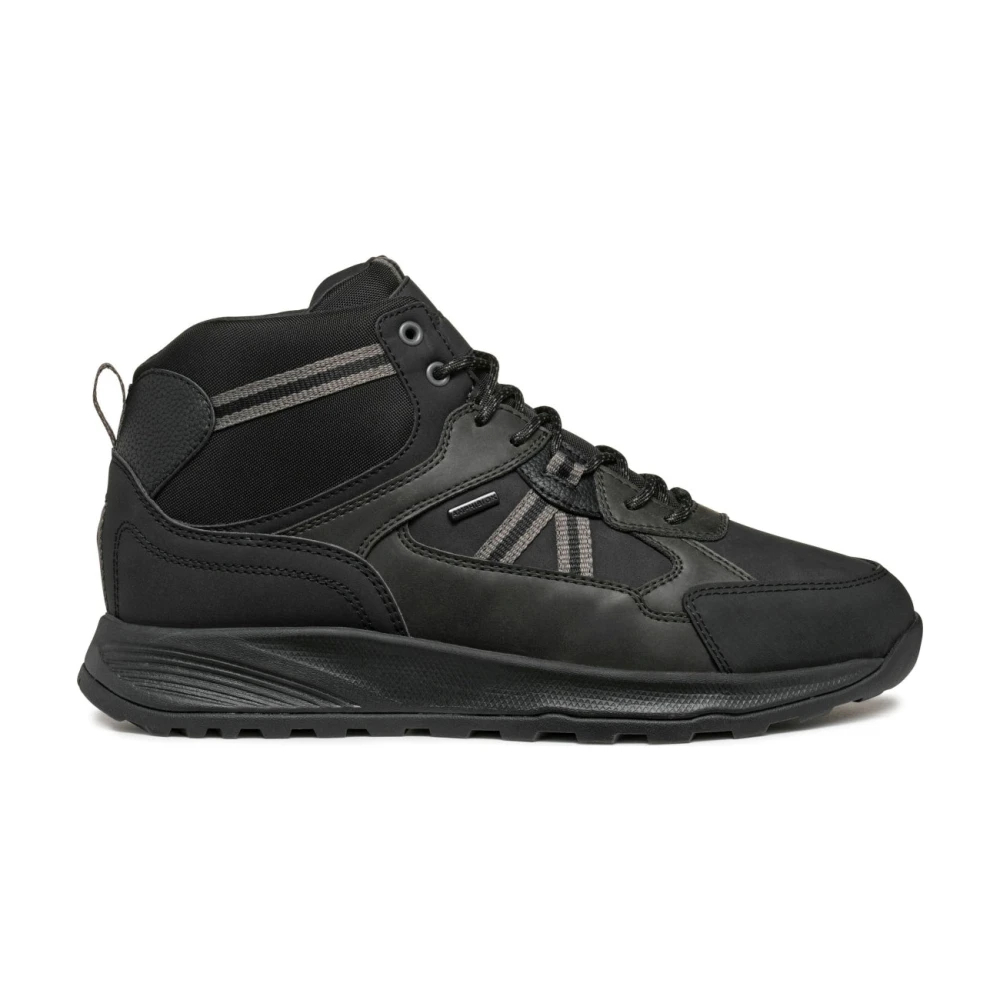 Geox Men's Black Lace-Up Boots Size 8 Uk