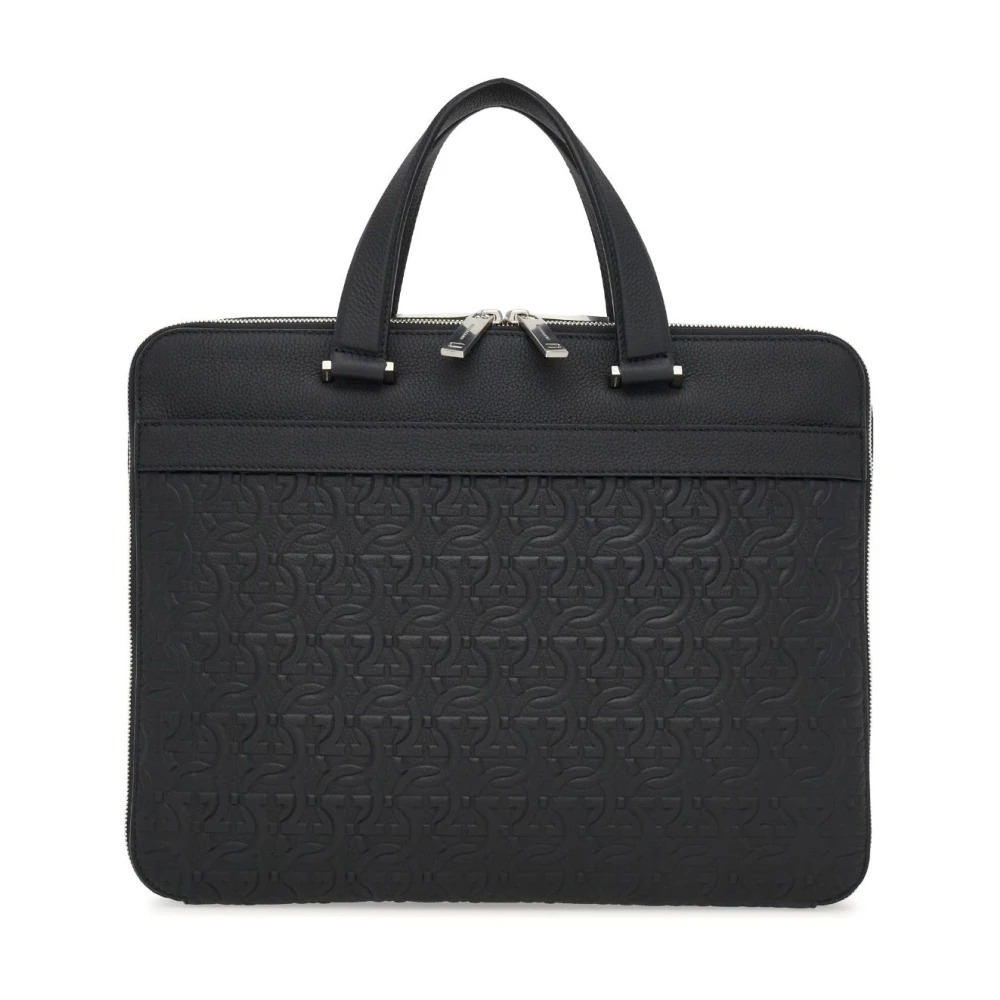 Salvatore Ferragamo Men's Black Laptop Bags & Cases