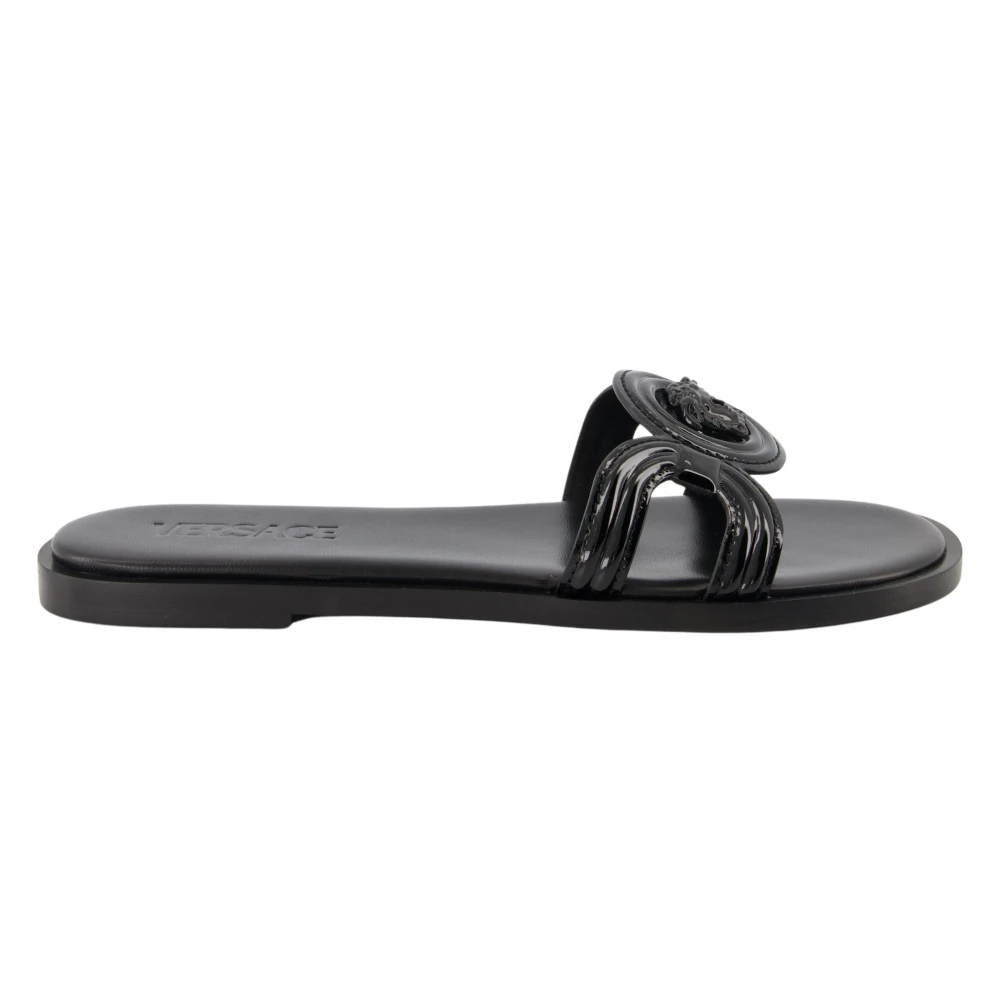 Versace Women's Black Sliders Size 5 Uk