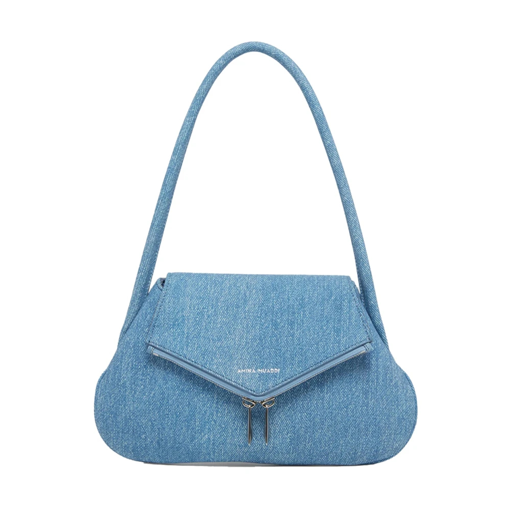 Amina Muaddi Women's Blue Shoulder Bags