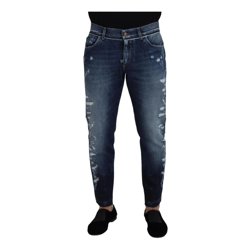 Dolce & Gabbana Men's Blue Slim-Fit Jeans Medium