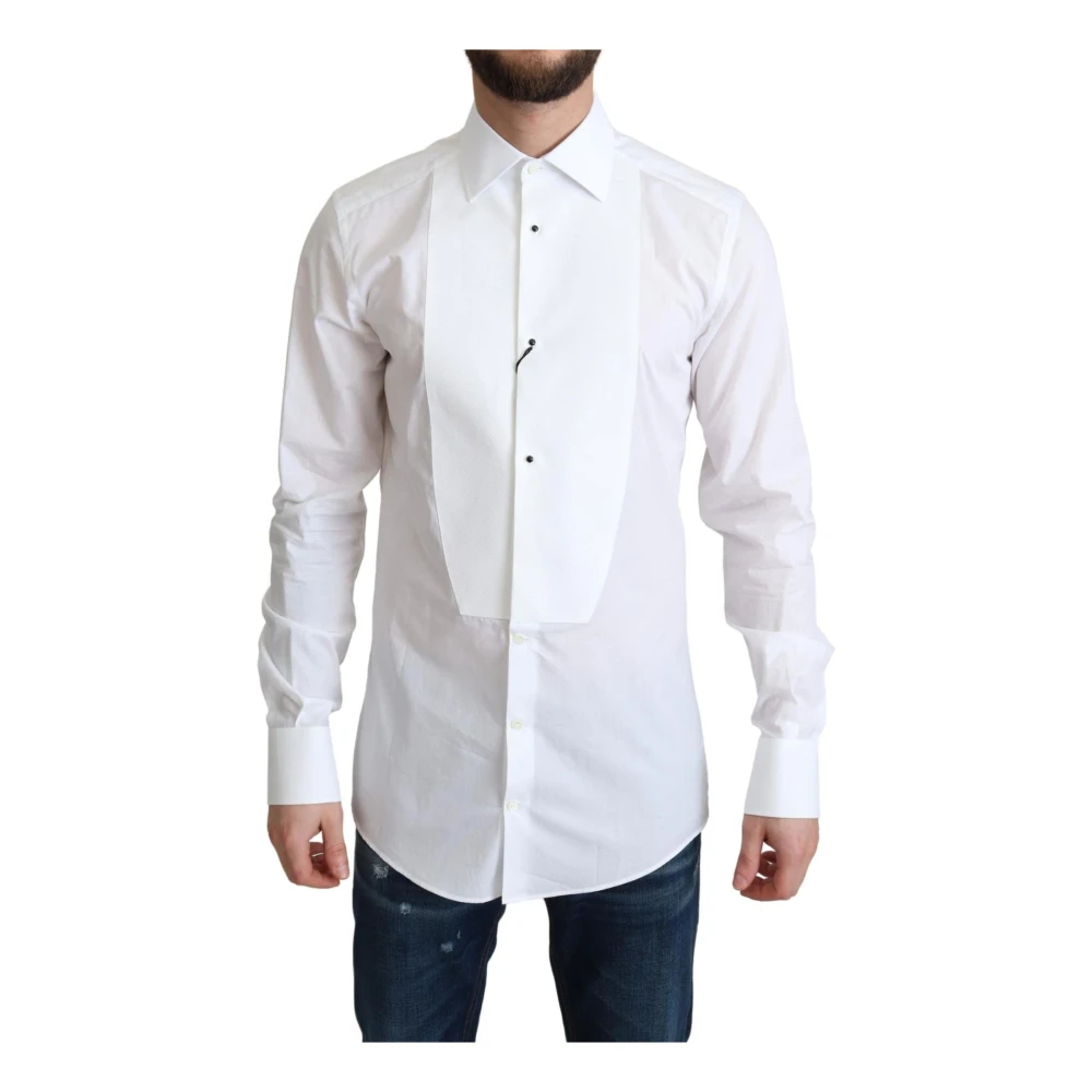 Dolce & Gabbana Men's White Formal Shirts Extra Small
