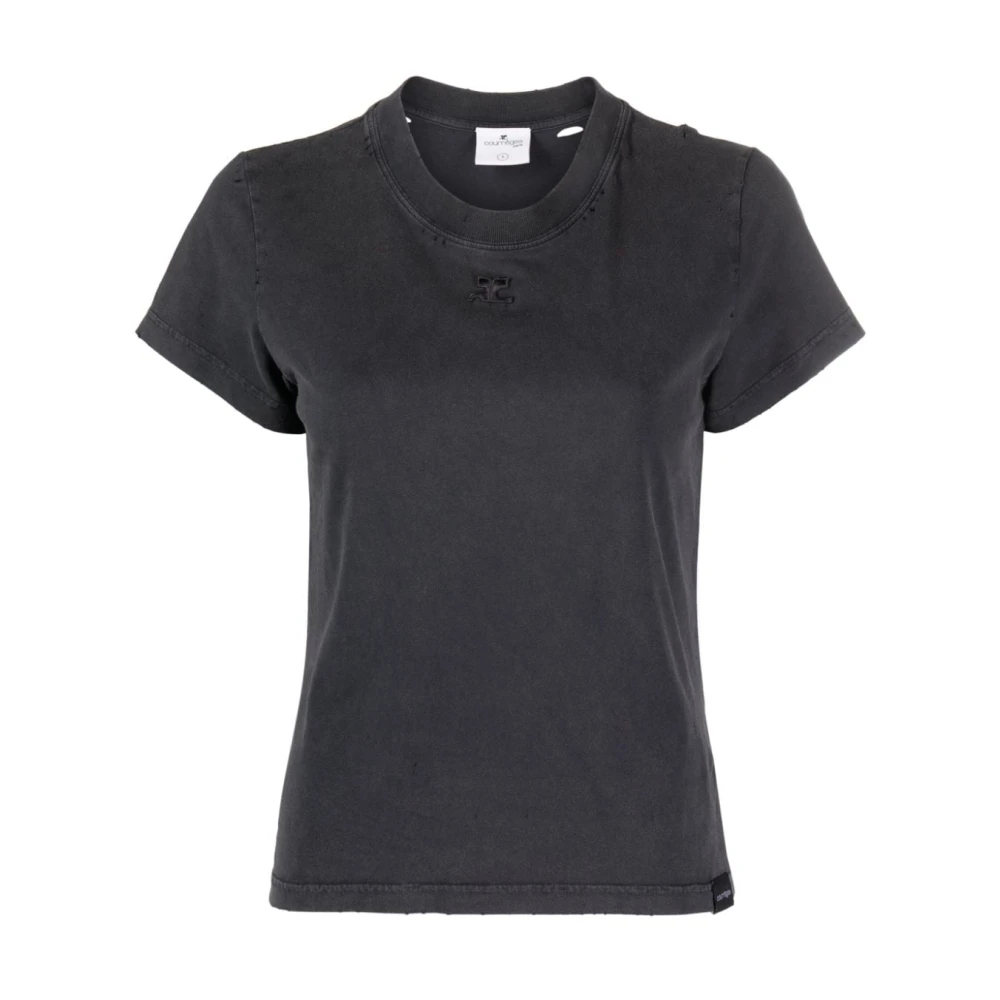 Courrèges Women's Gray T-Shirts Small