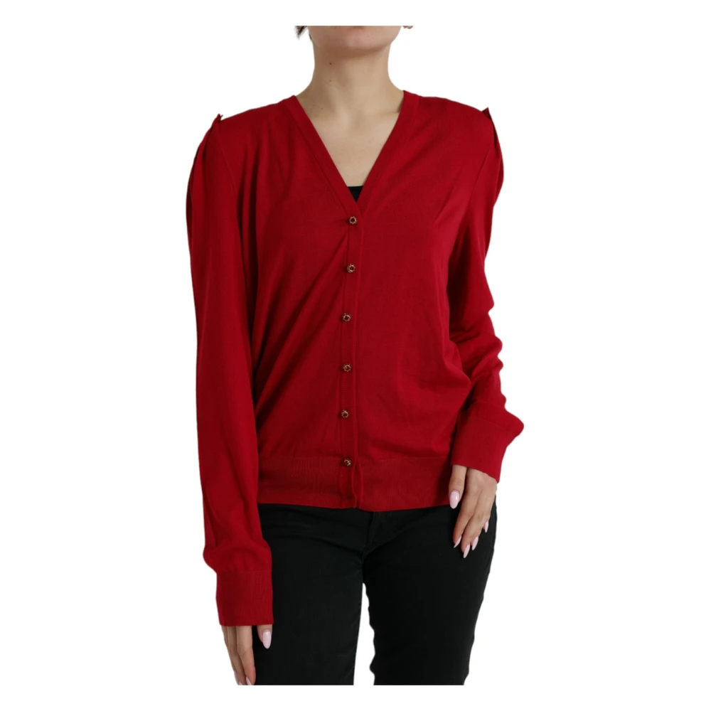 Dolce & Gabbana Women's Red Cardigans 2XL