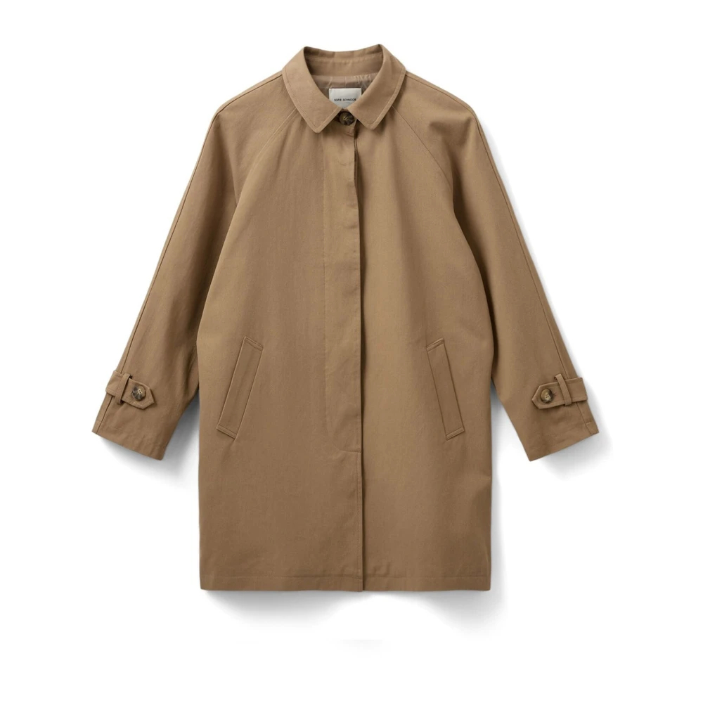Sofie Schnoor Women's Brown Trench Coats Extra Small