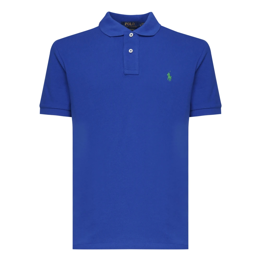 Polo Ralph Lauren Men's Blue Polo Shirts Medium